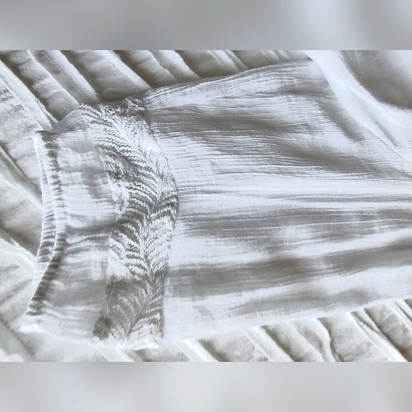 ZAC & RACHEL Sz 3X White Bohemian Blouse - Picture 2 of 7